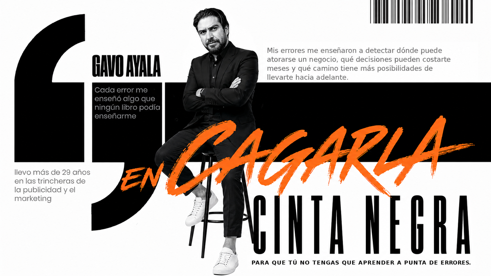 Gavo Ayala, cinta negra en cagarla